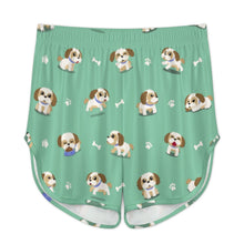 Load image into Gallery viewer, Cheerful Lhasa Apso Playtime Adventures Women's Cami and Shorts Pajama Set-15