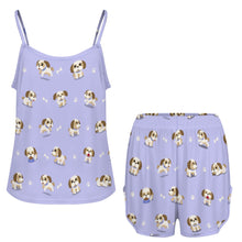 Load image into Gallery viewer, Cheerful Lhasa Apso Playtime Adventures Women's Cami and Shorts Pajama Set-5