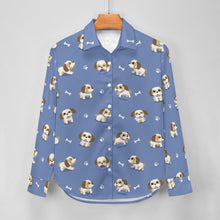 Load image into Gallery viewer, Cheerful Lhasa Apso Playtime Adventures Women's Shirt-14