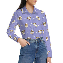 Load image into Gallery viewer, Cheerful Lhasa Apso Playtime Adventures Women's Shirt-15