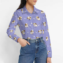 Load image into Gallery viewer, Cheerful Lhasa Apso Playtime Adventures Women's Shirt-17