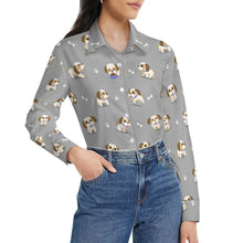 Load image into Gallery viewer, Cheerful Lhasa Apso Playtime Adventures Women's Shirt-21