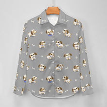 Load image into Gallery viewer, Cheerful Lhasa Apso Playtime Adventures Women's Shirt-29