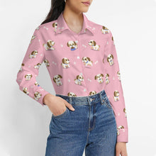 Load image into Gallery viewer, Cheerful Lhasa Apso Playtime Adventures Women's Shirt-4