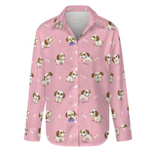 Load image into Gallery viewer, Cheerful Lhasa Apso Playtime Adventures Women's Shirt-S-Pink-1