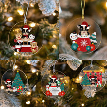 Load image into Gallery viewer, Merry Black and Tan Chihuahua Christmas Tree Ornaments - 5 Designs Bundle-Christmas Ornament-Chihuahua, Christmas-All 5 Designs (3 + 2 Free)-1