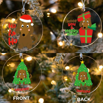 Cheerful Merry Corgi Christmas Tree Ornaments 11 4 360x