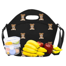 Load image into Gallery viewer, Cheerful Pit Bull Puppy Neoprene Lunch Bag-18