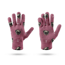 Load image into Gallery viewer, Cheerful Pug Charm Touch Screen Gloves-Accessories-Accessories,Dog Dad Gifts,Dog Mom Gifts,Gloves-10