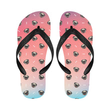 Load image into Gallery viewer, Cheerful Pug Charm Unisex Slippers - 9 Colors-Footwear-Accessories,Dog Dad Gifts,Dog Mom Gifts,Pug,Slippers-5