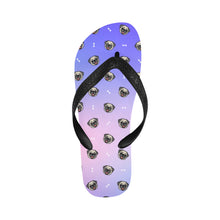 Load image into Gallery viewer, Cheerful Pug Charm Unisex Slippers - 9 Colors-Footwear-Accessories,Dog Dad Gifts,Dog Mom Gifts,Pug,Slippers-Lavender Bliss-S-15