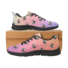 Load image into Gallery viewer, Cheerful Pug Charm Women's Breathable Sneakers - 7 Gradients-26