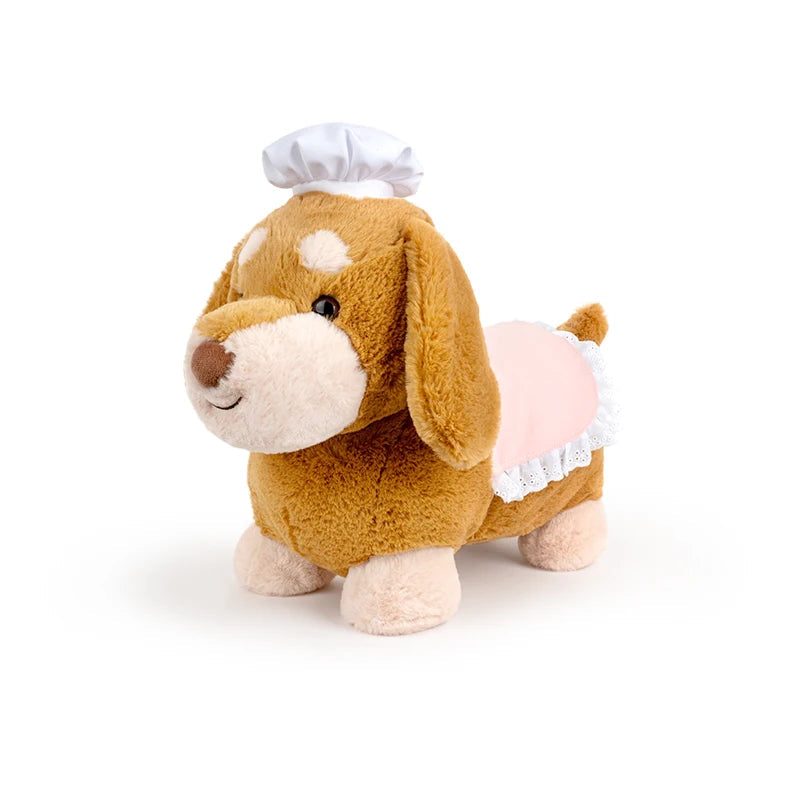 Chef's Kiss Red Dachshund Stuffed Animal Plush Toy-Chef Style-40cm-1