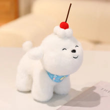Load image into Gallery viewer, Cherry Tart Bichon Frise Stuffed Animal Plush Toys-T3 blue bib-20cm-10