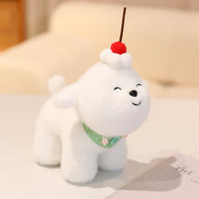 Load image into Gallery viewer, Cherry Tart Bichon Frise Stuffed Animal Plush Toys-T3 green bib-20cm-9