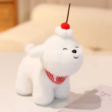 Load image into Gallery viewer, Cherry Tart Bichon Frise Stuffed Animal Plush Toys-T3 red bib-20cm-1