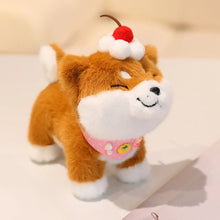 Load image into Gallery viewer, Cherry Tart Shiba Inu Stuffed Animal Plush Toys-T2 pink bib-20cm-13