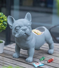 Load image into Gallery viewer, Chic French Bulldog Key Caddy - Large - Modern Resin Storage Solution-Home Decor-French Bulldog, Home Decor, Statue-Gray-3