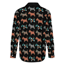 Load image into Gallery viewer, Chic Schnauzer Pattern Mix Women's Shirt-Apparel-Apparel,Dog Mom Gifts,Schnauzer,Shirt-8