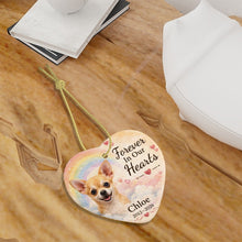 Load image into Gallery viewer, Chihuahua Dog Ornament - Forever In Our Hearts Design - Personalized with Name-Christmas Ornament-Chihuahua,Christmas,Personalize Artwork-7