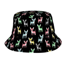 Load image into Gallery viewer, Chihuahua Infinite Chihuahua Love Bucket Hat-Hats &amp; Caps-Midnight Black-One Size-7