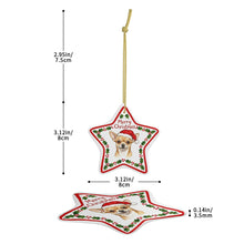 Load image into Gallery viewer, Chihuahua Ornament - Personalized Star Shaped Christmas Folk-Art Design-Christmas Ornament-Chihuahua,Christmas,Personalize Artwork-4