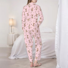 Load image into Gallery viewer, Chihuahua Pajamas for Women - XL Available - Fawn Chihuahuas Doing Yoga-Pajamas-Apparel,Chihuahua,Dog Mom Gifts,Pajamas-6