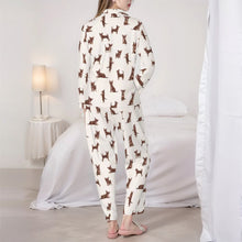 Load image into Gallery viewer, Chihuahua Pajamas for Women - XL Available - Yes I Love Chocolate and Tan Chihuahuas-Pajamas-Apparel,Dog Mom Gifts,Pajamas,Wire Fox Terrier-4