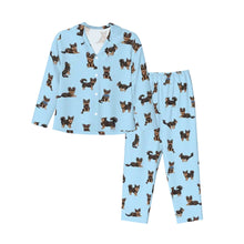 Load image into Gallery viewer, Chihuahua Pajamas for Women - XL Available - Yes I Love Long Haired Black and Tan Chihuahuas-Pajamas-Apparel,Chihuahua,Dog Mom Gifts,Pajamas-7