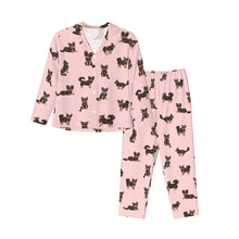 Load image into Gallery viewer, Chihuahua Pajamas for Women - XL Available - Yes I Love Long Haired Black and Tan Chihuahuas-Pajamas-Apparel,Chihuahua,Dog Mom Gifts,Pajamas-9