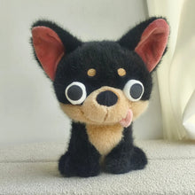 Load image into Gallery viewer, Chihuahua Stuffed Animals - 4 Coat Colors - Small Googly Eyed Chihuahua Plush Toys-15cm black brown yp-see choice option-14