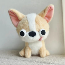 Load image into Gallery viewer, Chihuahua Stuffed Animals - 4 Coat Colors - Small Googly Eyed Chihuahua Plush Toys-15cm khaki white yp-see choice option-15