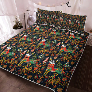 Chihuahuas Christmas Extravaganza Quilt Blanket Bedding Set-Bedding-Bedding, Blankets, Chihuahua, Christmas, Home Decor-3