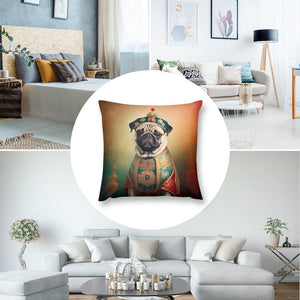 Chinese Emperor Fawn Pug Plush Pillow Case-Cushion Cover-Dog Dad Gifts, Dog Mom Gifts, Home Decor, Pillows, Pug-5