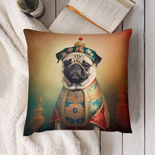 Load image into Gallery viewer, Chinese Emperor Fawn Pug Plush Pillow Case-Cushion Cover-Dog Dad Gifts, Dog Mom Gifts, Home Decor, Pillows, Pug-7