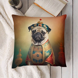 Chinese Emperor Fawn Pug Plush Pillow Case-Cushion Cover-Dog Dad Gifts, Dog Mom Gifts, Home Decor, Pillows, Pug-7