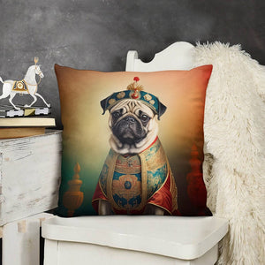 Chinese Emperor Fawn Pug Plush Pillow Case-Cushion Cover-Dog Dad Gifts, Dog Mom Gifts, Home Decor, Pillows, Pug-8
