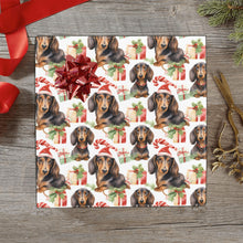 Load image into Gallery viewer, Chocolate and Tan Dachshund Christmas Gift Wrapping Paper - 2 Rolls-3