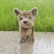Load image into Gallery viewer, Chocolate Brown / Taupe French Bulldog Stuffed Animal Plush Toy-10