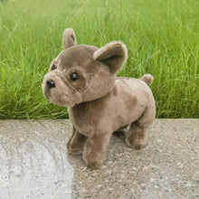 Load image into Gallery viewer, Chocolate Brown / Taupe French Bulldog Stuffed Animal Plush Toy-7