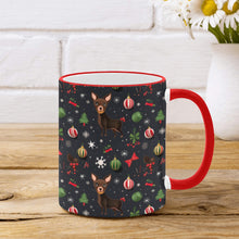 Load image into Gallery viewer, Chocolate Chihuahuas Christmas Charm Coffee Mug-2