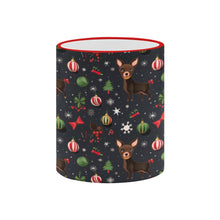 Load image into Gallery viewer, Chocolate Chihuahuas Christmas Charm Coffee Mug-4