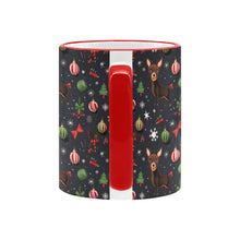 Load image into Gallery viewer, Chocolate Chihuahuas Christmas Charm Coffee Mug-6