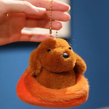 Load image into Gallery viewer, Chocolate Labrador in an Egg Shell Plush Toy Keychain-Stuffed Animals-Chocolate Labrador,Dog Memorial Gifts,Stuffed Animal-2