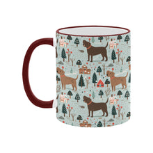 Load image into Gallery viewer, Chocolate Lab&#39;s Charming Christmas Coffee Mug-3
