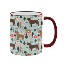Load image into Gallery viewer, Chocolate Lab&#39;s Charming Christmas Coffee Mug-4