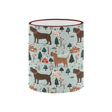 Load image into Gallery viewer, Chocolate Lab&#39;s Charming Christmas Coffee Mug-5