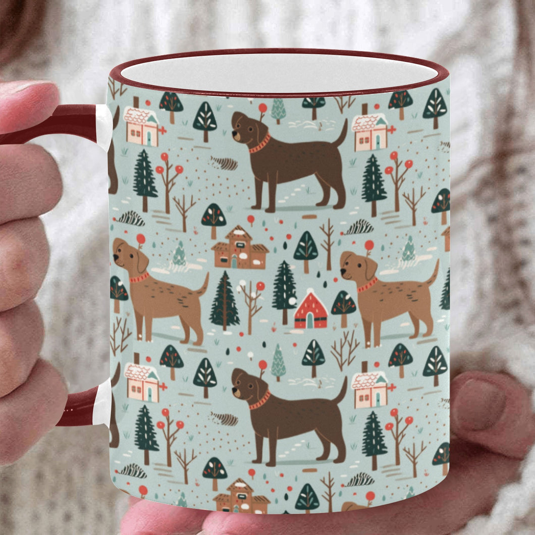 Chocolate Lab's Charming Christmas Coffee Mug-White3-ONE SIZE-1