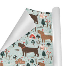 Load image into Gallery viewer, Chocolate Lab&#39;s Charming Christmas Gift Wrapping Paper - 2 Rolls-Christmas Ornament-Chocolate Labrador,Christmas,Wrapping Paper-4