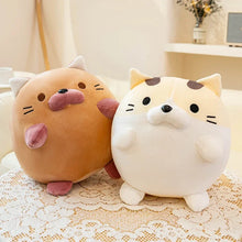 Load image into Gallery viewer, Chonky Fat Cream Striped Tabby Cat Soft Plush Toy-3